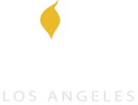 Aish Los Angeles Logo - White